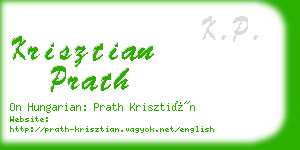 krisztian prath business card